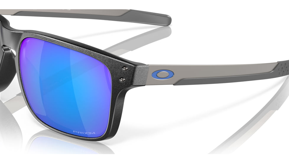 Oakley HOLBROOK MIX OO9384 Sunglasses 938410-57 - Steel Frame, Prizm Sapphire Polarized Lenses