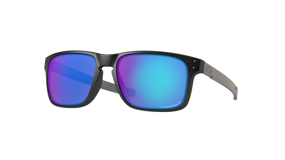 Oakley HOLBROOK MIX OO9384 Sunglasses 938410-57 - Steel Frame, Prizm Sapphire Polarized Lenses