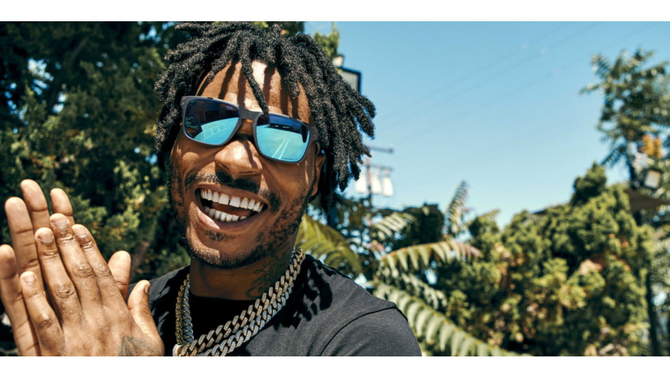 Oakley HOLBROOK MIX OO9384 Sunglasses 938410-57 - Steel Frame, Prizm Sapphire Polarized Lenses