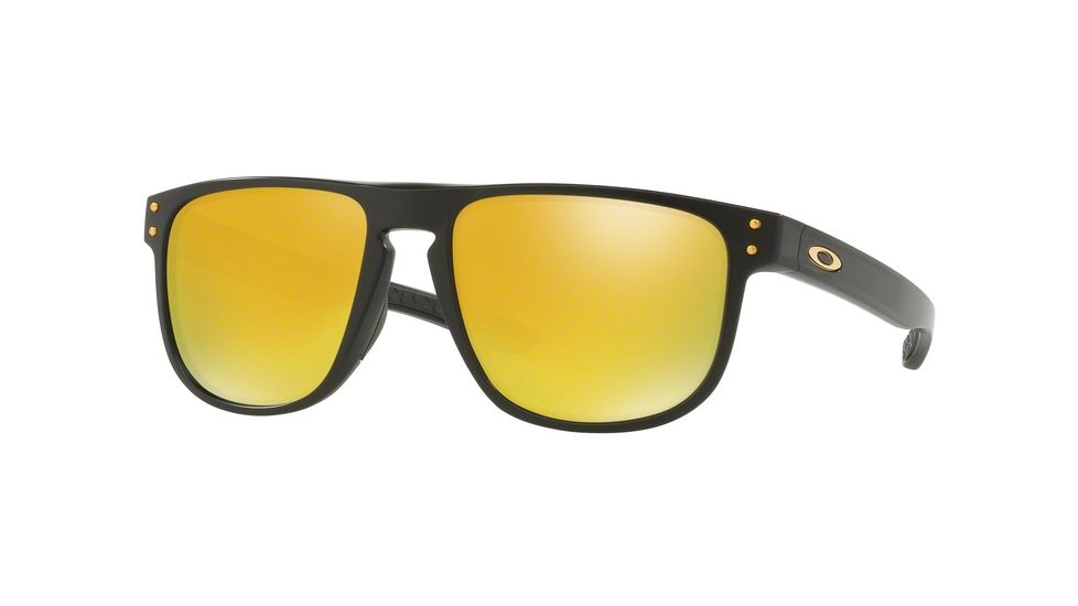 Oakley HOLBROOK R OO9377 Sunglasses 937705-55 - Matte Black Frame, 24K Iridium Lenses