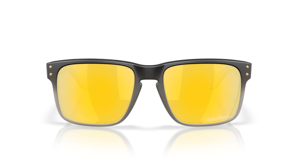 Oakley Holbrook Sunglasses, Black Fade Grey Ink, PRIZM 24K Polarized, OO9102-AH55