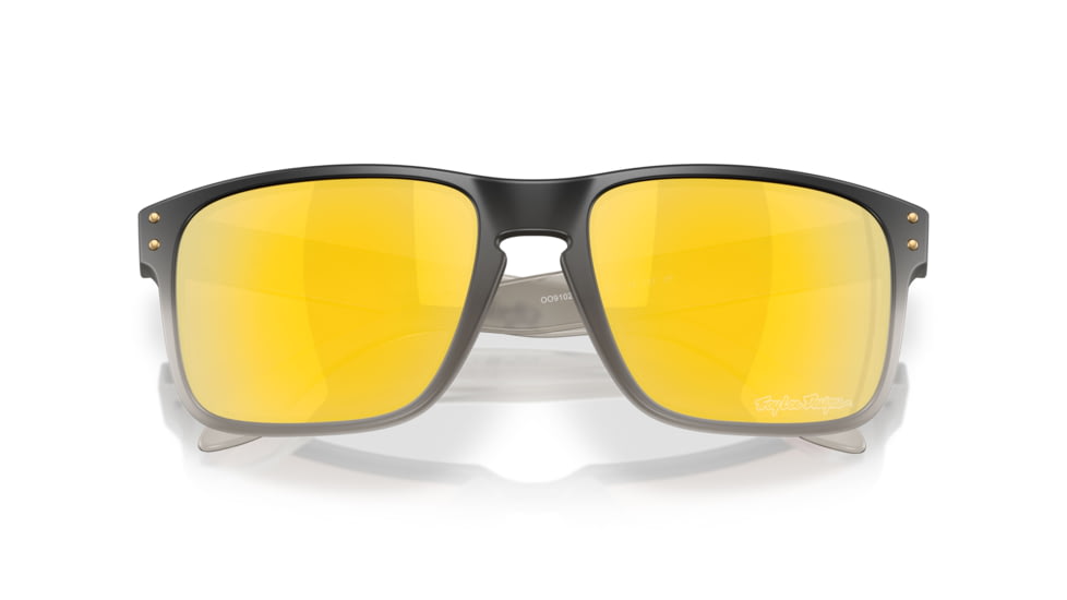 Oakley Holbrook Sunglasses, Black Fade Grey Ink, PRIZM 24K Polarized, OO9102-AH55
