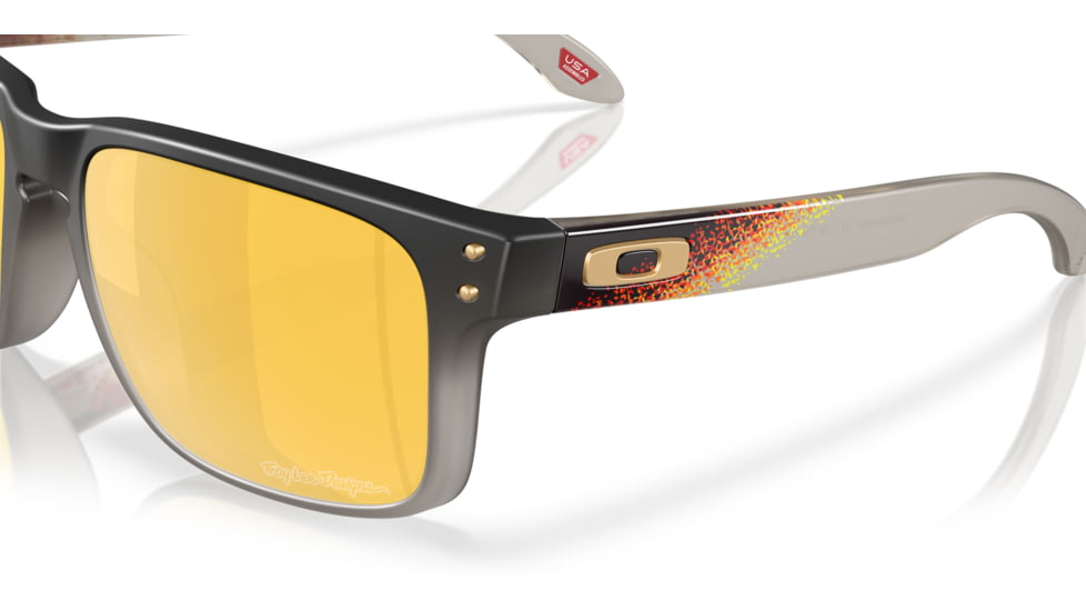 Oakley Holbrook Sunglasses, Black Fade Grey Ink, PRIZM 24K Polarized, OO9102-AH55