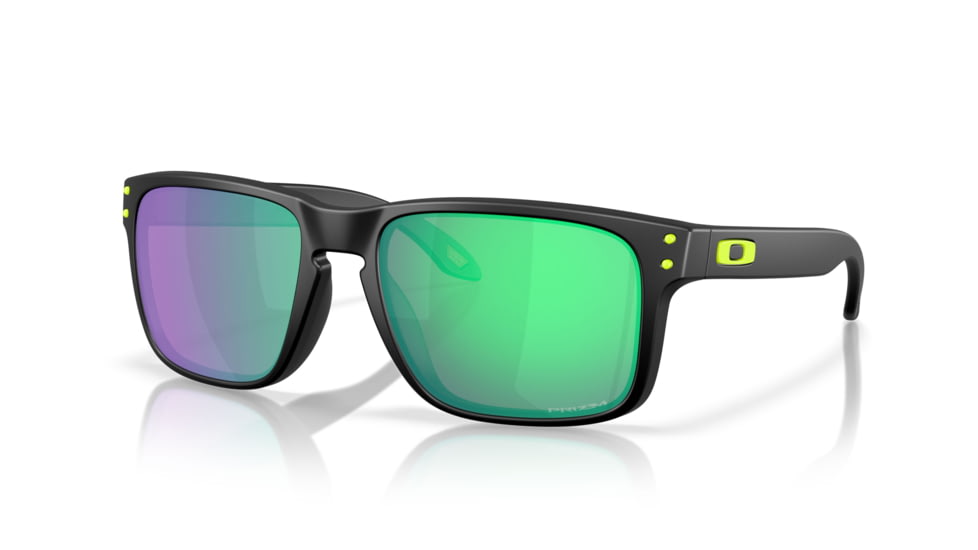 Oakley Holbrook Sunglasses, Matte Black, PRIZM Road Jade, OO9102-AI55