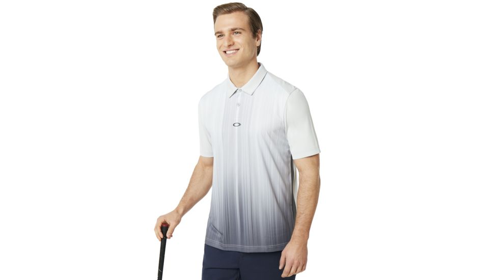 Oakley Infinity Line Golf Polo Short Sleeve - Mens, Light Grey, Small 434309-202-S