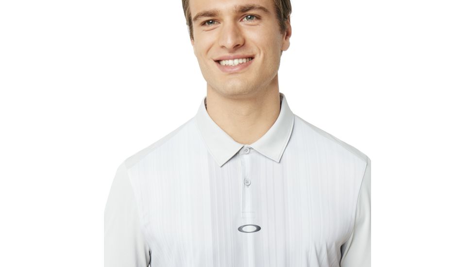 Oakley Infinity Line Golf Polo Short Sleeve - Mens, Light Grey, Small 434309-202-S
