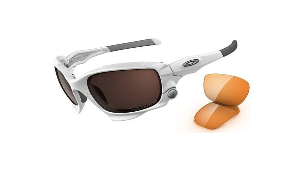 Oakley Jawbone Sunglasses - Matte Wht Frame w/ VR28 Blk Irid Array Lens, Polar 04-204