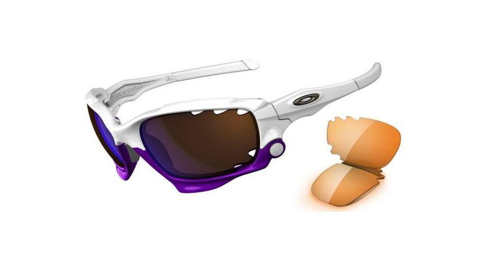 Oakley Jawbone Sunglasses - Pearl Frame w/ VR28 Blue Irid Vented Array Lens 04-208