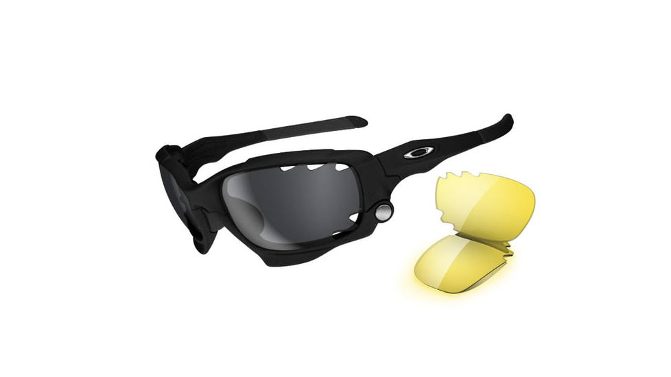 Oakley Jawbone Sunglasses - Matte Black Frame w/ Black Iridium Vented Array Lenses 04-207