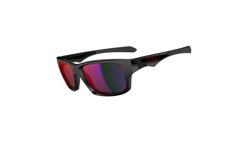 Oakley Jupiter Squared Sunglasses, Black Ink Frame, OO Red Irid Lens, Polar OO9135-06