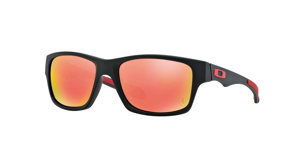Oakley JUPITER CARBON OO9220 Sunglasses 922006-56 - Matte Black Frame, Ruby Iridium Polarized Lenses