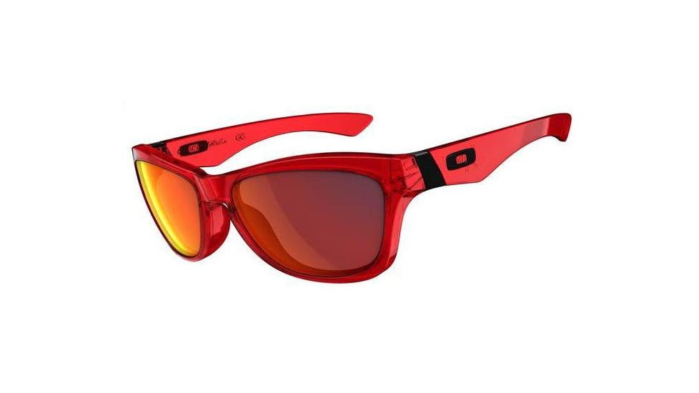 Oakley Jupiter Crystal Red Frame Frame w/ Ruby Iridium Lenses Sunglasses 03-248