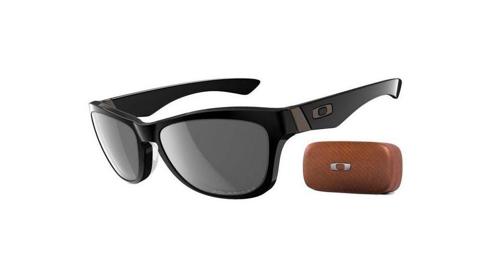 Oakley Jupiter LX Solid Black Frame w/ Grey Polarized Lenses Sunglasses 03-761