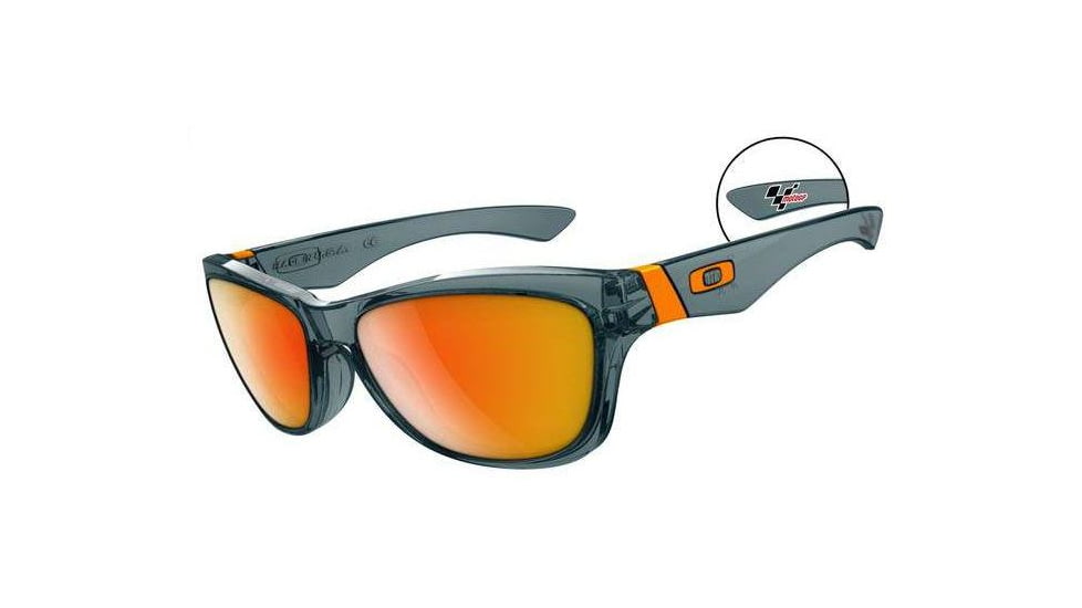 Oakley Jupiter Moto GP Crystal Black Frame w/ Fire Iridium Lenses Sunglasses 24-198