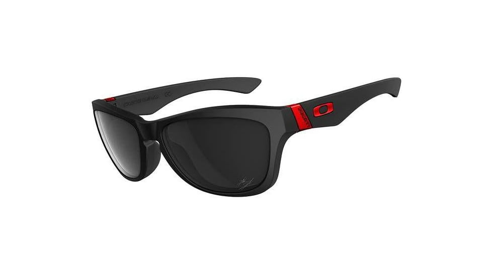 Oakley Jupiter Matte Black Frame w/ Black Iridium Lenses Sunglasses 24-196