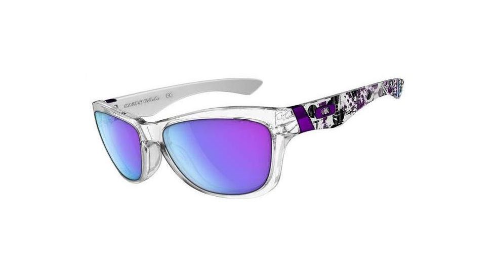 Oakley Jupiter Sold Out Clear Frame w/ Violet Iridium Lenses Sunglasses 24-206