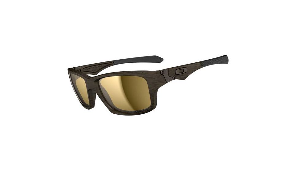 Oakley Jupiter Squared Sunglasses, Woodgrain Frm, Tungsten Irid Lens, Polar OO9135-07
