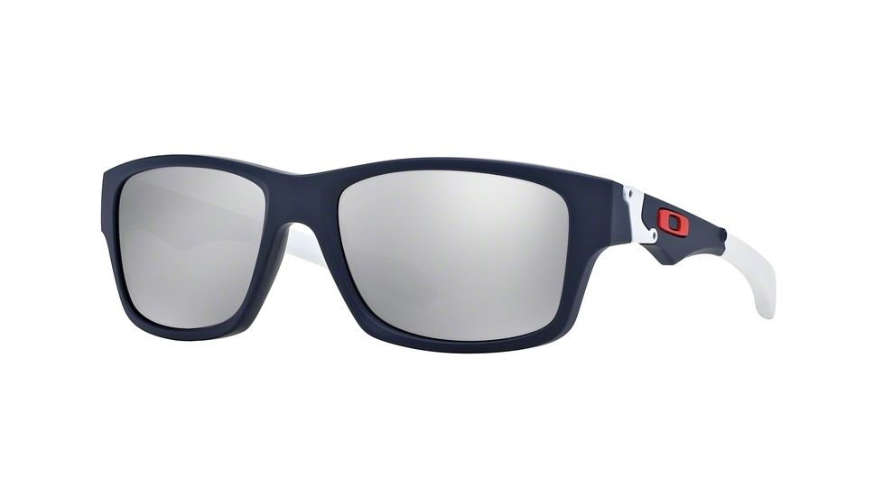 Oakley Jupiter Squared Sunglasses 913502-56 - Matte Navy Frame, Chrome Iridium Lenses