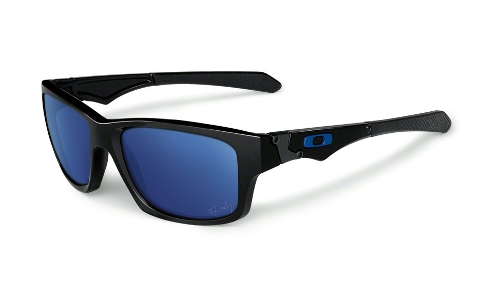 Oakley Jupiter Squared Sunglasses 913514-56 - Polished Black yuvraj Singh Frame, Ice Iridium Lenses