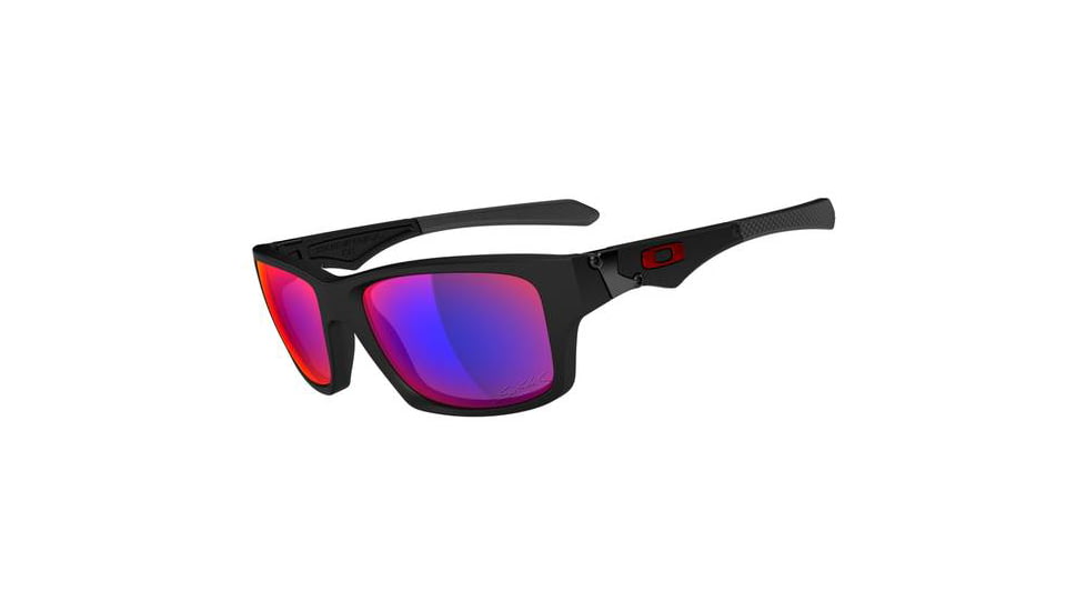 Oakley Jupiter Squared Sunglasses, SLoeb Matte Black Frame and Red Iridium Lens OO9135-12