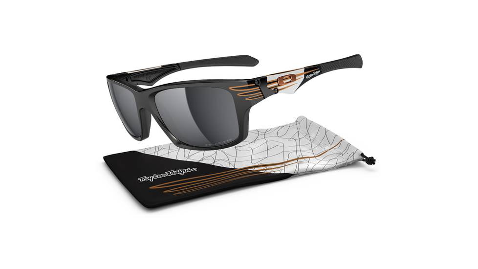Oakley Jupiter Squared Sunglasses, TLD Polished Black Frame and Black Iridium Polariz OO9135-16
