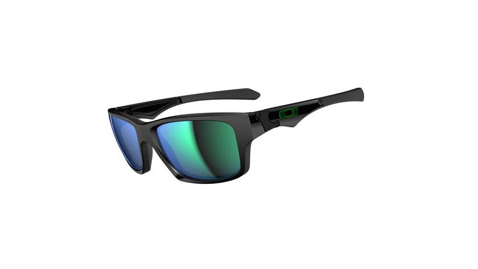 Oakley Jupiter Squared Sunglasses, Polished Black Frame, Jade Iridium Lens OO9135-05