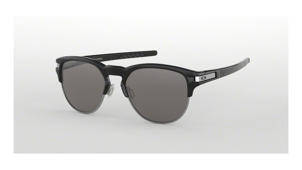Oakley LATCH KEY OO9394 Sunglasses 939406-52 - Polished Black Frame, Black Iridium Polarized Lenses