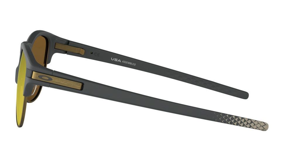 Oakley LATCH KEY OO9394 Sunglasses 939410-55 - Matte Carbon Frame, 24K Iridium Lenses