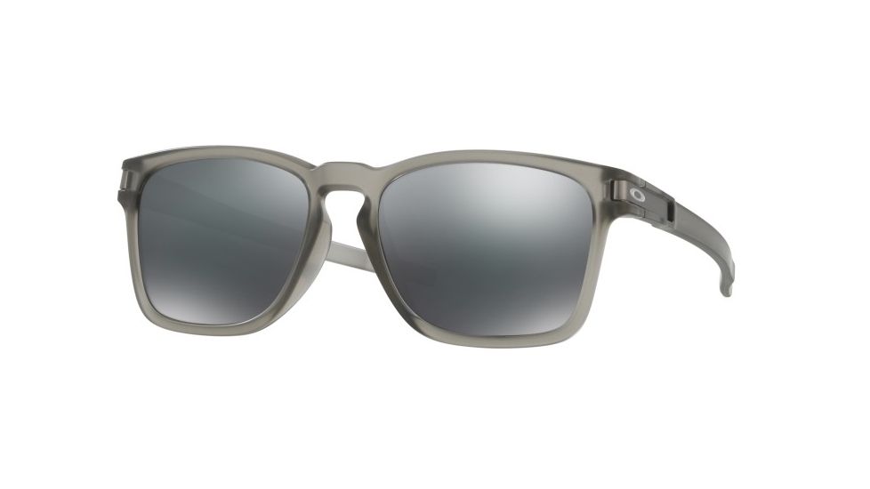 Oakley LATCH SQUARED A OO9358 Sunglasses 935802-55 - Matte Grey Ink Frame, Black Iridium Lenses