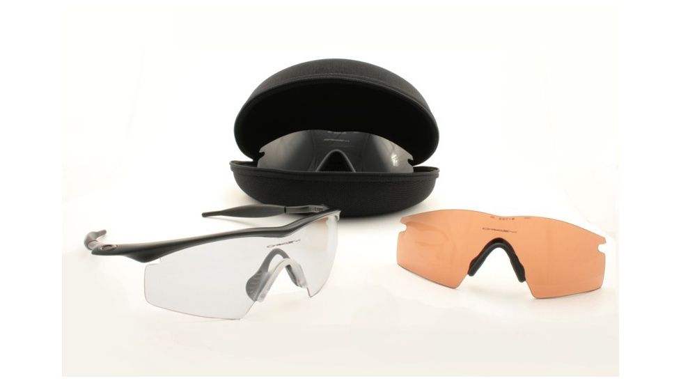 Oakley M Frame Array Sunglasses, Black Frame, Grey, Clear, and VR28 Lenses 07-387