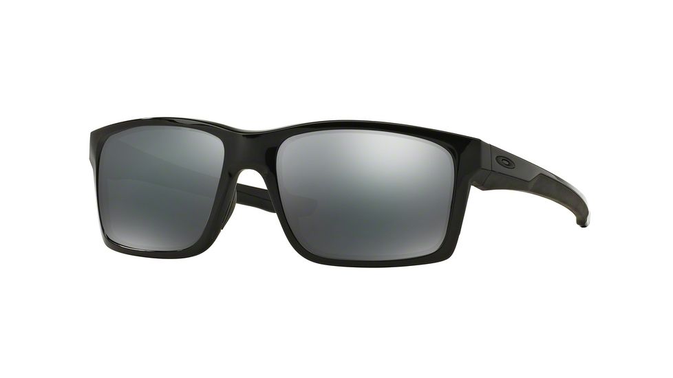 Oakley MAINLINK OO9264 Sunglasses 926402-57 - Polished Black Frame, Black Iridium Lenses