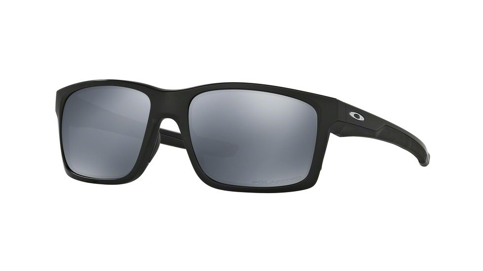 Oakley MAINLINK OO9264 Sunglasses 926405-57 - Matte Black Frame, Black Irid Polar Lenses