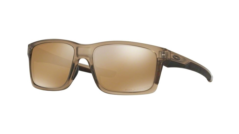 Oakley MAINLINK OO9264 Sunglasses 926406-57 - Matte Sepia Frame, Tungsten Irid Polar Lenses