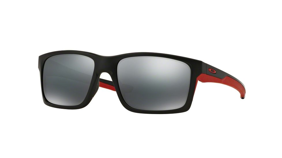 Oakley MAINLINK OO9264 Sunglasses 926412-57 - Matte Black Frame, Black Iridium Lenses