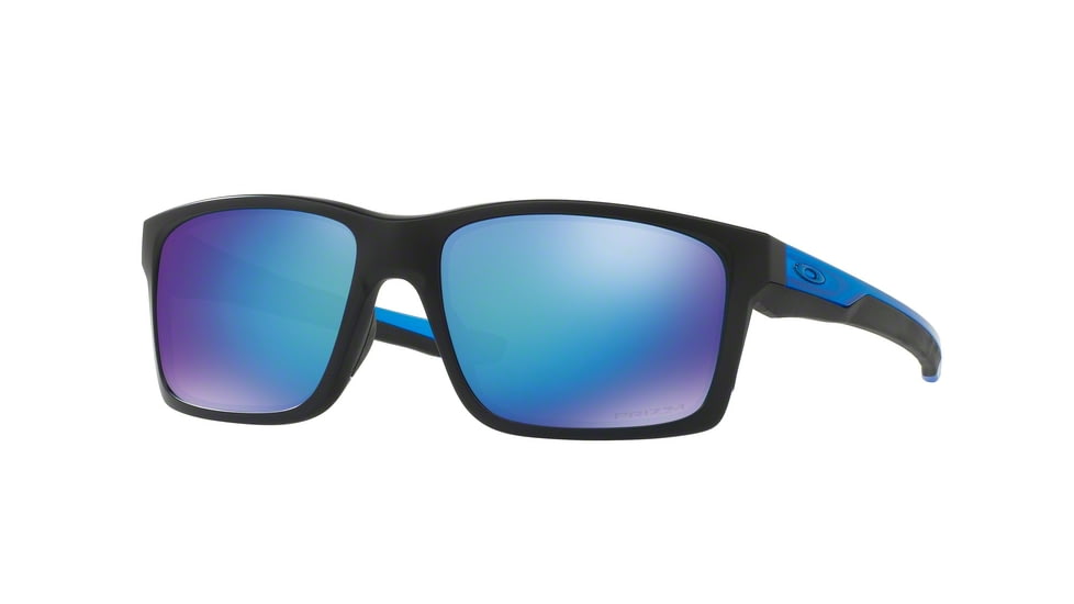 Oakley Mainlink OO9264 Sunglasses 926425-57 - Matte Black Frame, Prizm Sapphire Polarized Lenses