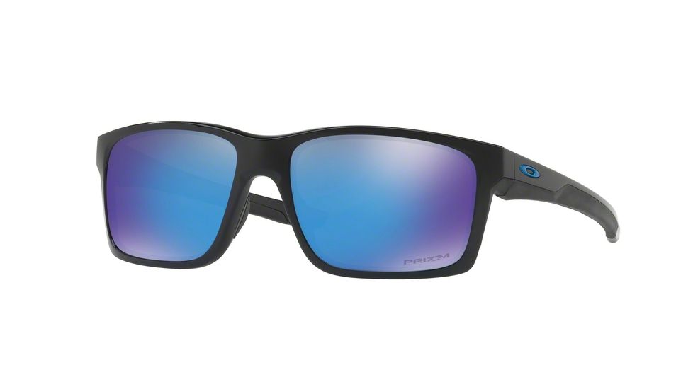 Oakley Mainlink OO9264 Sunglasses 926430-57 - Polished Black Frame, Prizm Sapphire Lenses