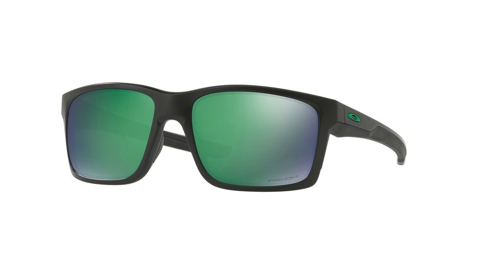 Oakley Mainlink OO9264 Sunglasses 926434-57 - Matte Black Frame, Prizm Jade Polarized Lenses