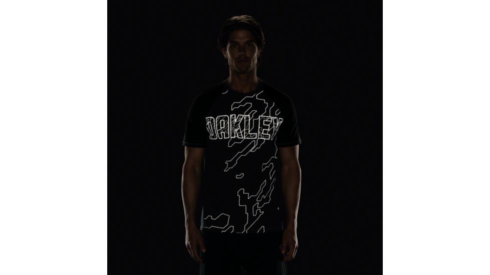 Oakley Miu Evolve Short Sleeve Top - Mens, Jet Black Heather, Large 433559-01S-L
