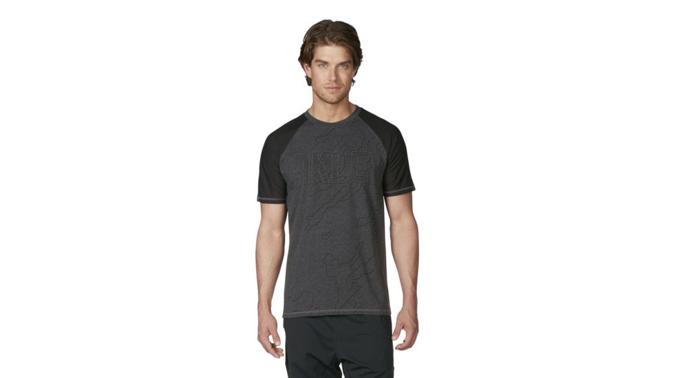 Oakley Miu Evolve Short Sleeve Top - Mens, Jet Black Heather, Large 433559-01S-L