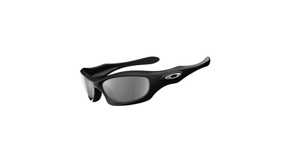Oakley Monster Dog Polished Black Frame w/ Grey Lenses Sunglasses 05-020