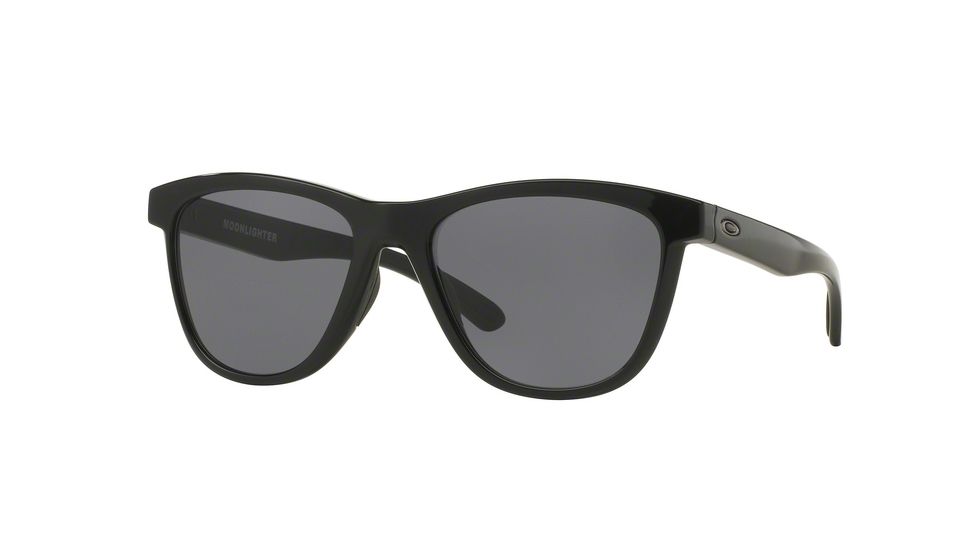 Oakley MOONLIGHTER OO9320 Sunglasses 932001-53 - Polished Black Frame, Grey Lenses