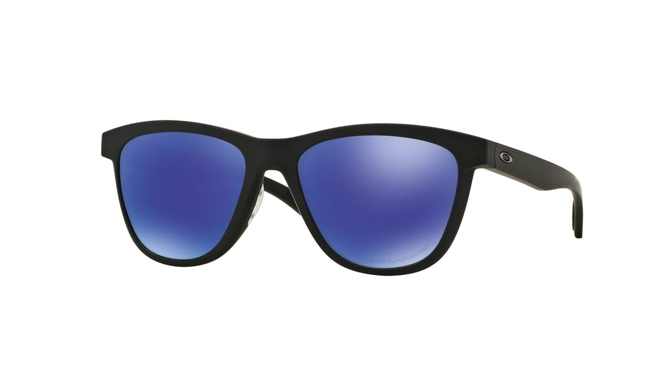 Oakley MOONLIGHTER OO9320 Sunglasses 932009-53 - Matte Black Frame, Violet Iridium Polarized Lenses