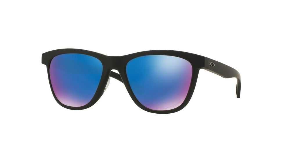 Oakley MOONLIGHTER OO9320 Sunglasses 932011-53 - Matte Black Frame, Sapphire Iridium Polarized Lenses