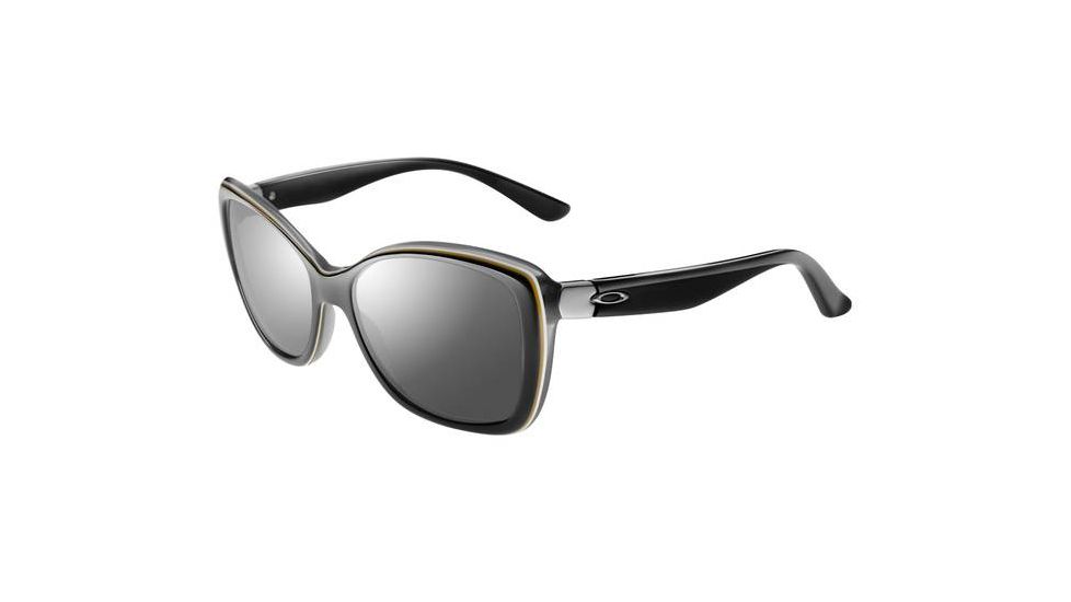 Oakley News Flash Sunglasses - Black Shadow Frame and Grey Lens OO2025-01
