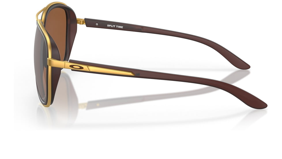 Oakley OO4129 Split Time Sunglasses - Womens, Matte Rootbeer Frame, Prizm Tungsten Polarized Lens, 58, OO4129-412922-58