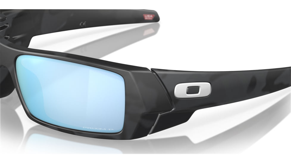 Oakley OO9014 Gascan Sunglasses - Men's, Matte Black Camo Frame, Prizm Deep Water Polarized Lens, Asian Fit, 60, OO9014-901481-60