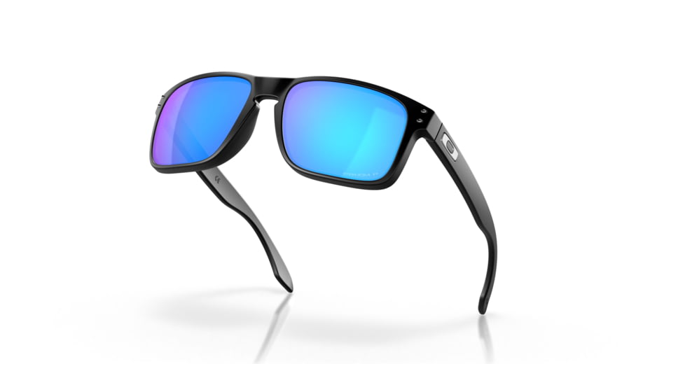 Oakley OO9102 Holbrook Sunglasses, Matte Black Frame, Prizm Sapphire Polarized Lenses, OO9102-9102F0-55