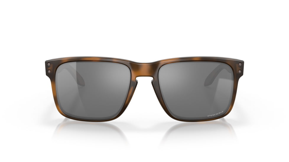 Oakley OO9102 Holbrook Sunglasses, Matte Brown Tortoise Frame, Prizm Black Lenses, OO9102-9102F4-55