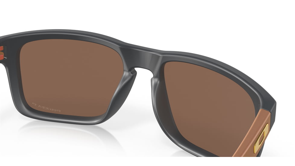 Oakley OO9102 Holbrook Sunglasses, Matte Carbon Frame, Prizm 24K Polarized Lens, 55, OO9102-9102W4-55