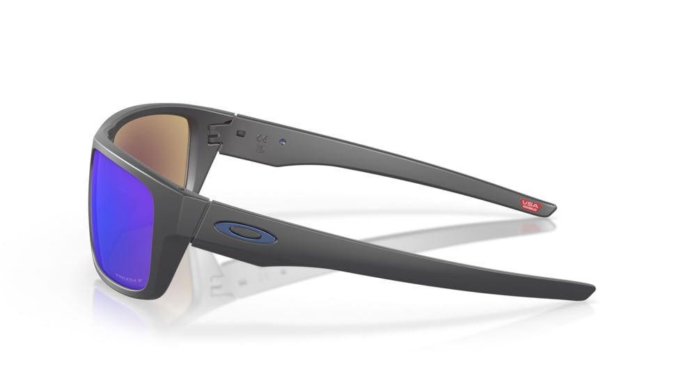 Oakley OO9367 Drop Point Sunglasses, Matte Dark Grey Frame, Prizm Sapphire Polarized Lenses, 936706-60